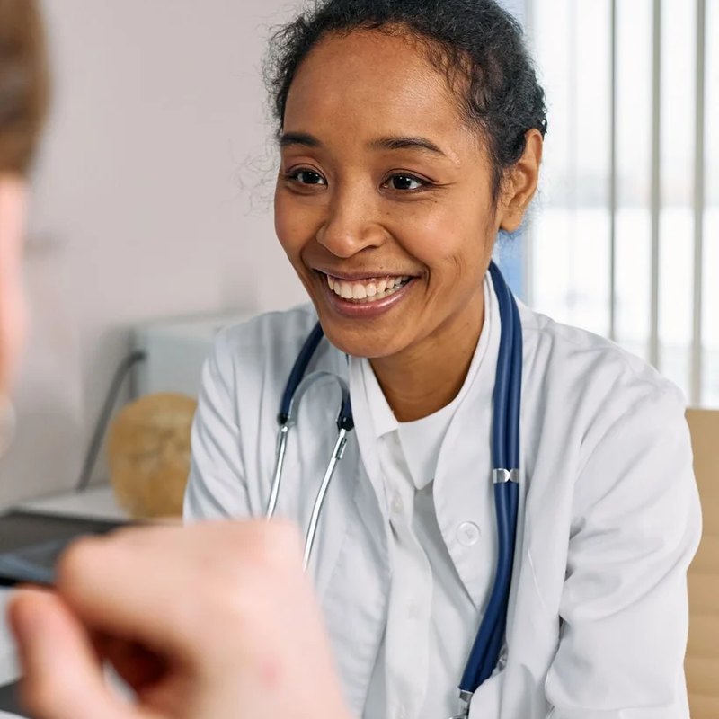 A licensed provider reviewing an intake