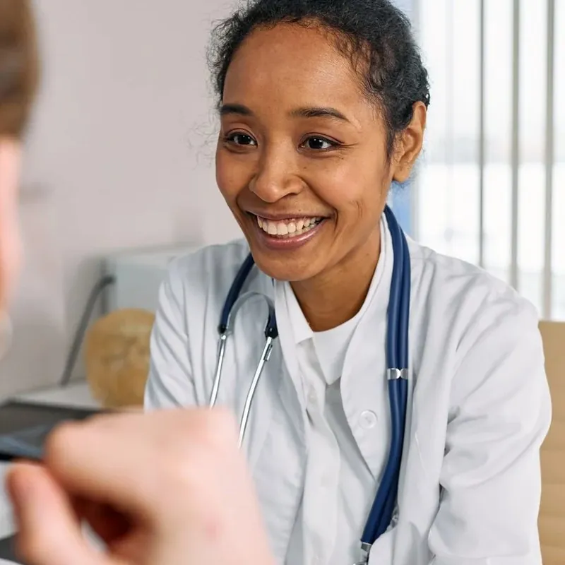A licensed provider reviewing an intake